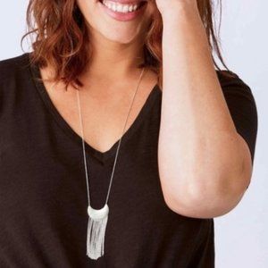 Stella & Dot Judy Fringe Pendant Necklace